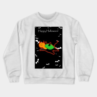 "Happy Halloween" Spooky Devil Turtle Crewneck Sweatshirt